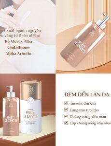 Khám phá thêm về BODY 3 DAYS – Dòng kem dưỡng trắng cao cấp
