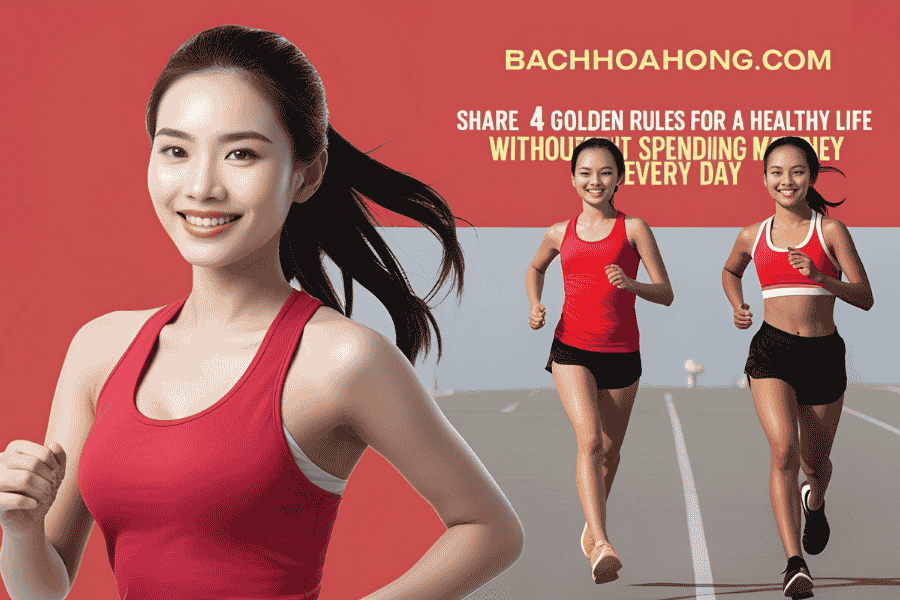4 Nguyên Tắc Vàng Không Tốn Tiền Sống Khoẻ Mỗi Ngày