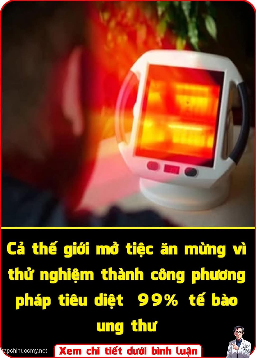 Thử nghiệm thành công phương pháp tiêu diệt 99% tế bào ung thư